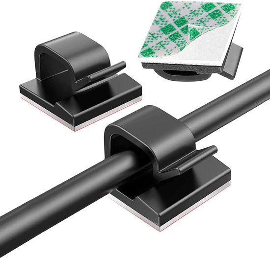 Kabelbeheer set 50 stuks - Kabel organizer zelfklevend - Nylon