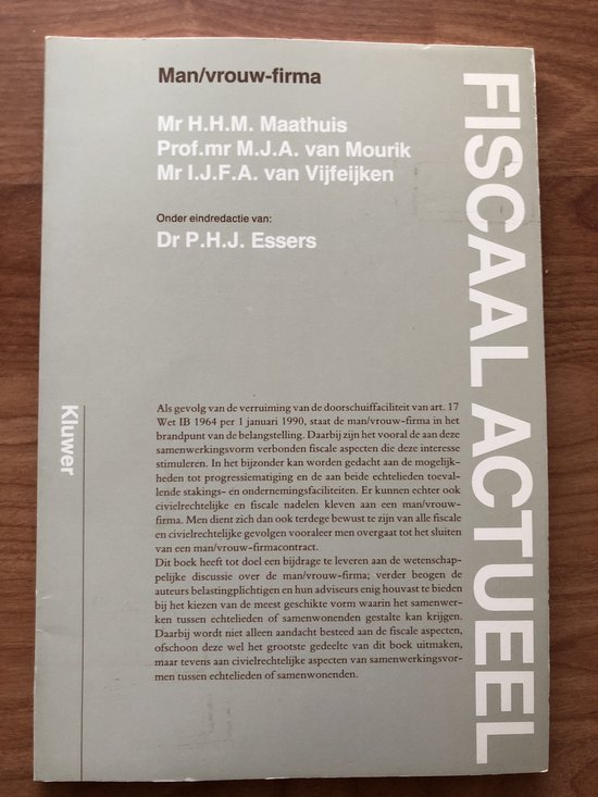 Man/vrouw-firma - cover