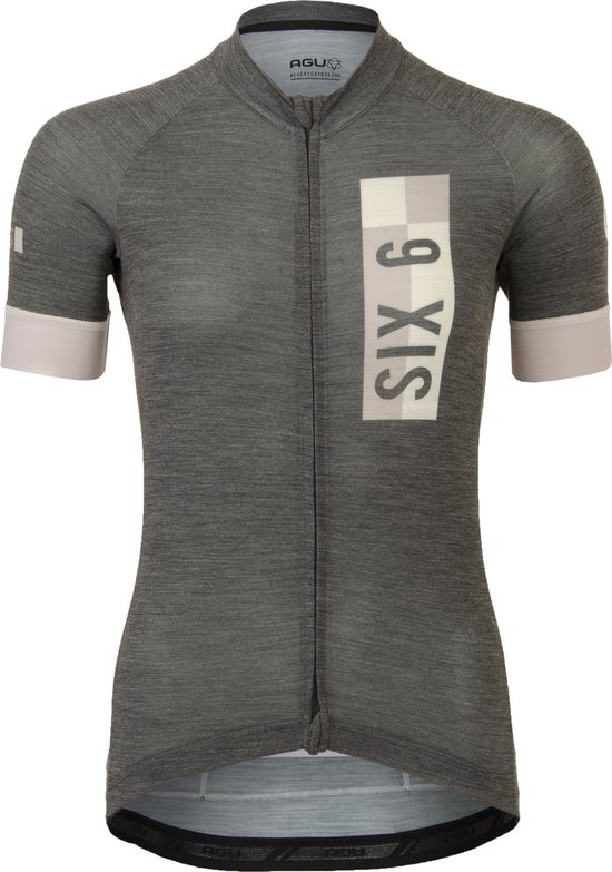 AGU Solid Merino Fietsshirt III SIX6 Dames - Zwart - XL