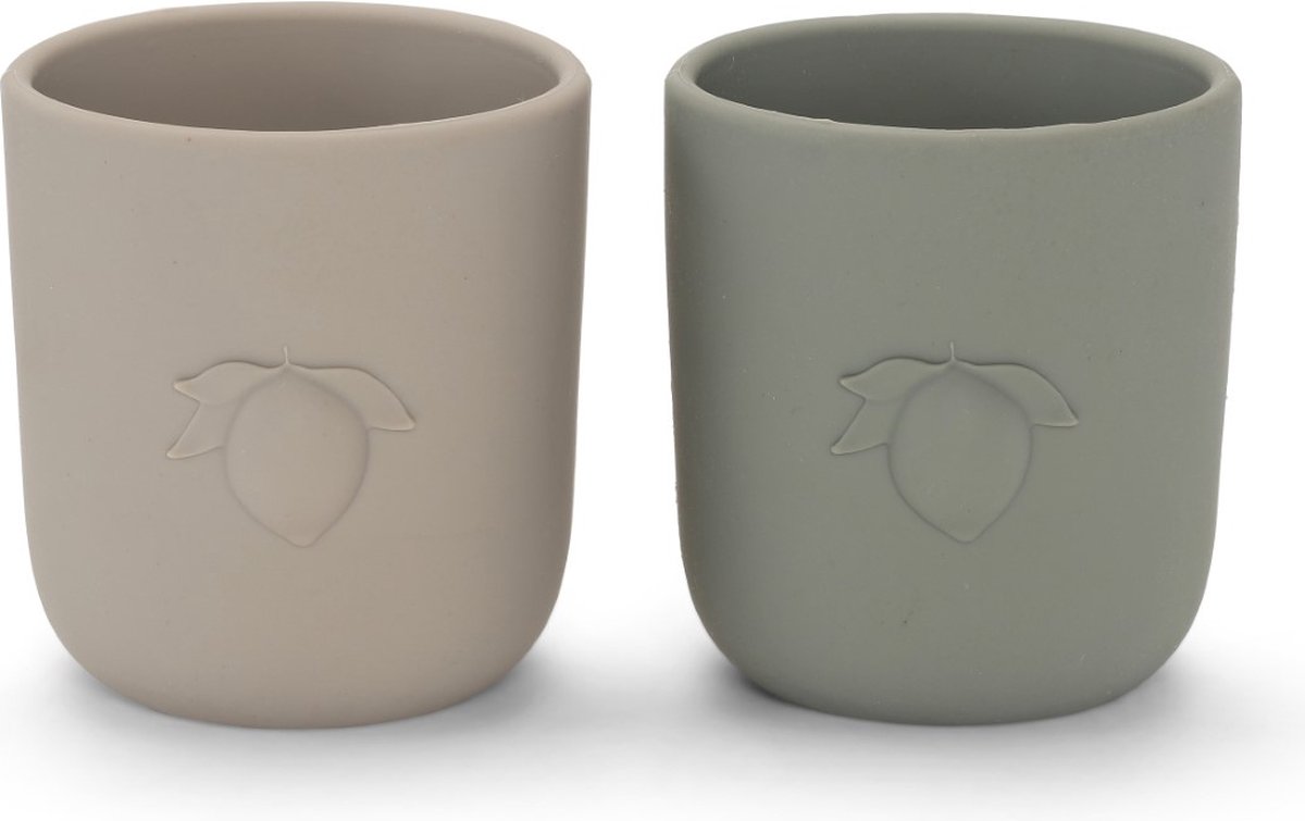 Goedkoopste Konges Sløjd - Lemon Siliconen Drinkbekers (Set van 2) - Drinkbekers - Warm GreyWhale