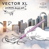Parker roller Vector XL, fijn, in giftbox, lila