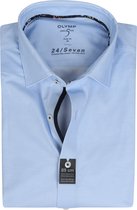 OLYMP - Lvl 5 Extra LS Overhemd 24/Seven Blauw - 39 - Heren - Slim-fit