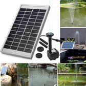 Vijverpomp-Solar Fontein Waterpomp Kit-5W 500l/h-met Zonnepaneel