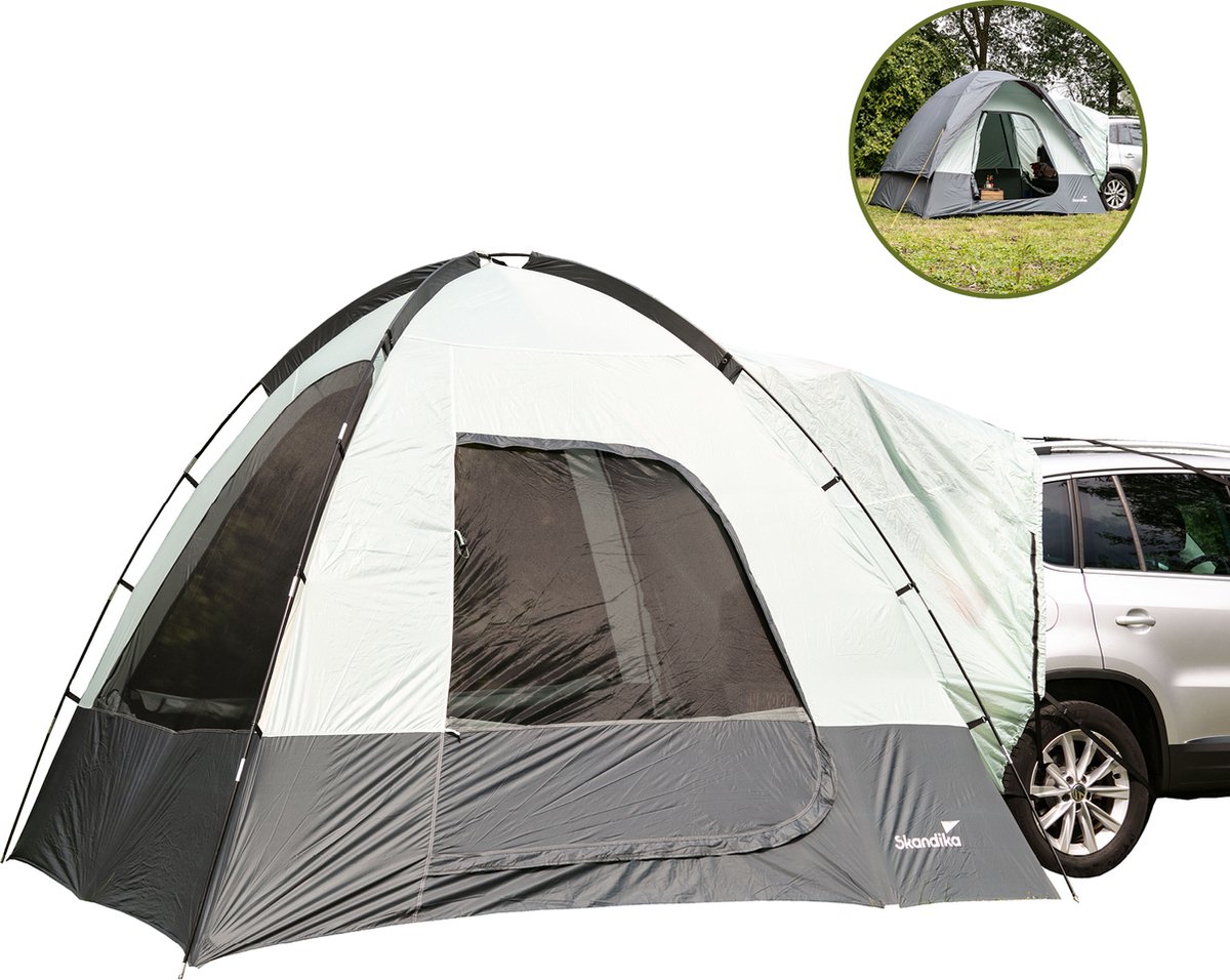 Skandika Pitea SUV Tent – Tenten – Tent voor mini bus, van, SUV, Caddy, CUV – Campingtent - Koepeltent – Voor 4 personen...