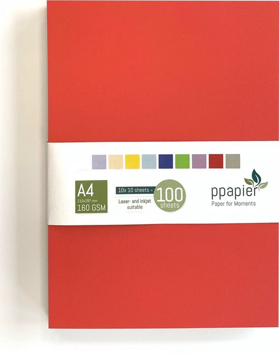 optellen Universiteit Graden Celsius A4 gekleurd Hobby karton / Printpapier 160 grams Assorti met 10 kleuren -  Totaal 100 vel | bol.com