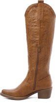 SmileFavorites® Dames Cowboylaarzen met Hak - Camel - Imitatieleer - Maat 39