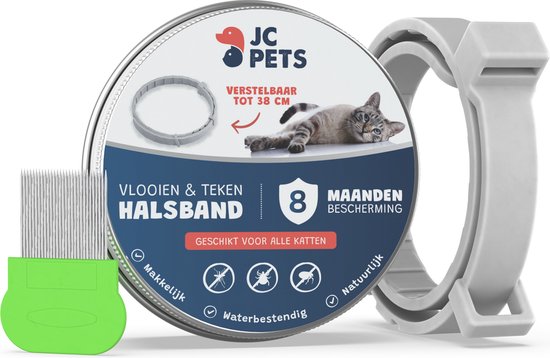 JC Pets Teken- en Vlooienband Kat