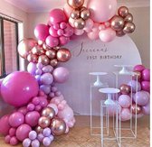 126 PCs Pink Purple Ballonboog – Ballon Verjaardag – Decoratie- Babyshower – Verjaardag – Bruiloft – Feest - Complete Set