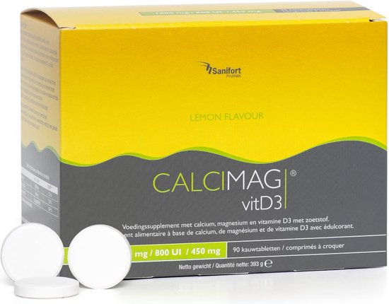 Calcimag= complete formule Calcium + Magnesium + Vitamine D3 - 90 ...