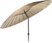 Bol.com MaxxGarden Shanghai Parasol – Stokparasol - Ø 325 cm – Kantelbaar - Taupe aanbieding