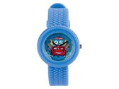 Cars kinderhorloge analoog - wijzerplaat - blauw - Disney - waterdicht - metalen wijzers - horloge jongen - cadeau 5+