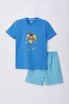 Woody pyjama jongens - koningsblauw - Maya de Bij - 221-1-CPD-Z/840 - maat 152