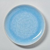Portugees servies - dinerbord licht blauw - servies - keramiek - set van 4 - 28 cm rond