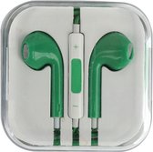 Hoofdtelefoon - 3,5 mm kabel - Oortelefoon met Microfoon - Koptelefoonaansluiting - Stereo - Compatibel met Android en iPhone - Groen