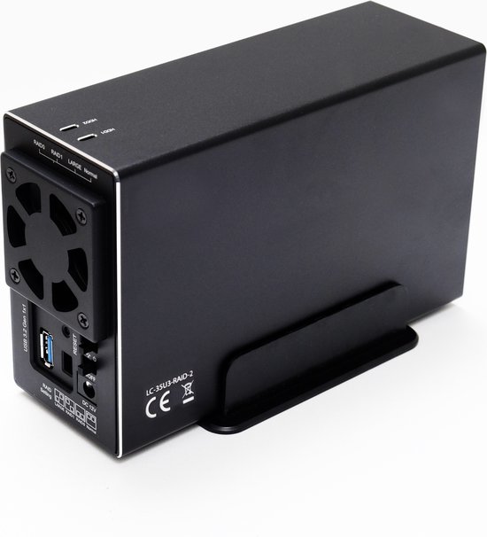 Boîtier HD externe pour 2x disques SATA 3,5" via USB3.0 - LC-35U3-RAID- 0 -  Disques de... | bol.com