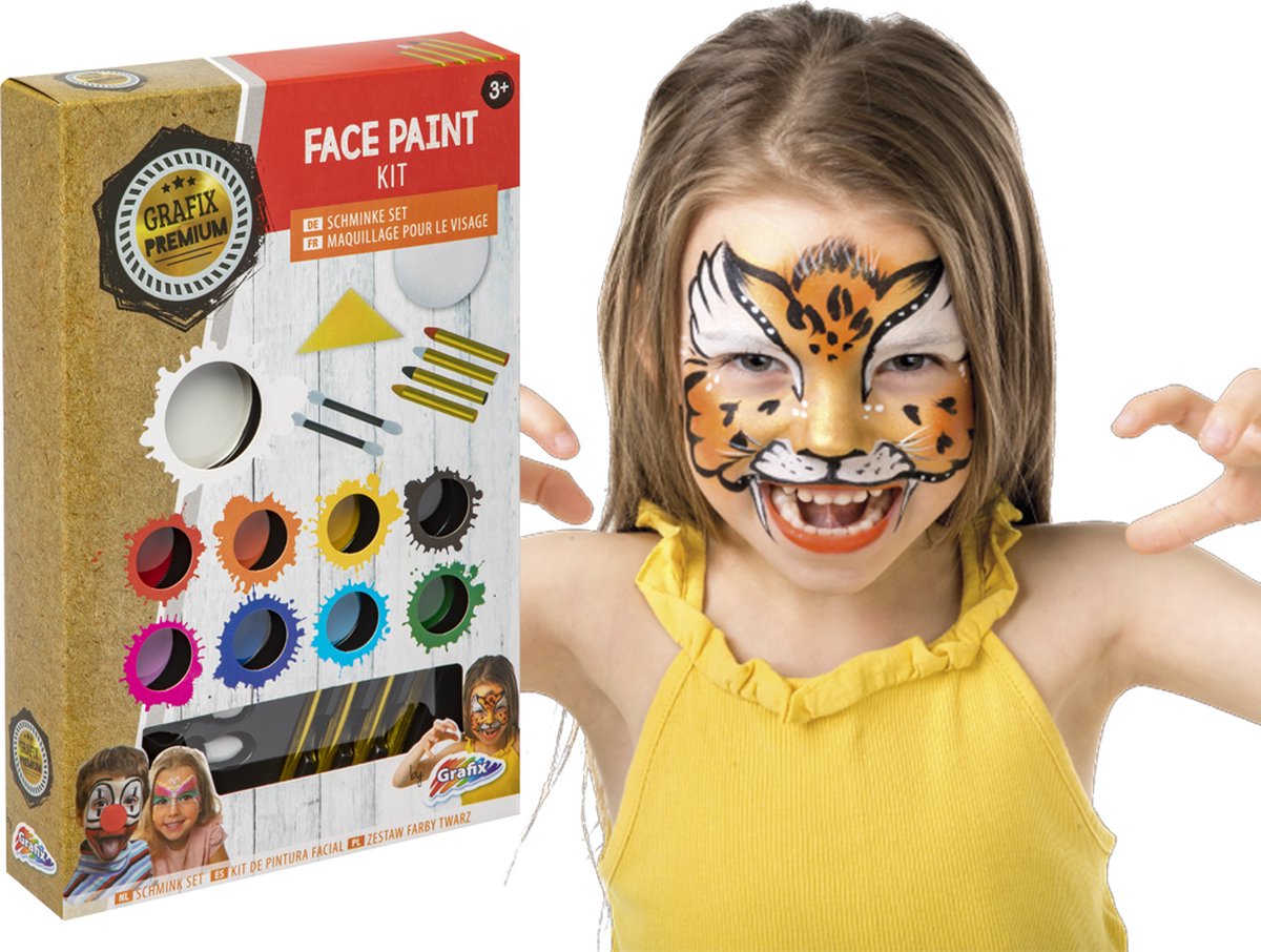 Kit de peinture pour le visage maquillage enfant Qbix - Autres