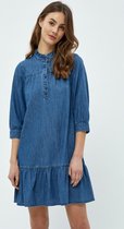 Minus Jurk Vevina Dress Mi4506  005 Denim Dames Maat - 38