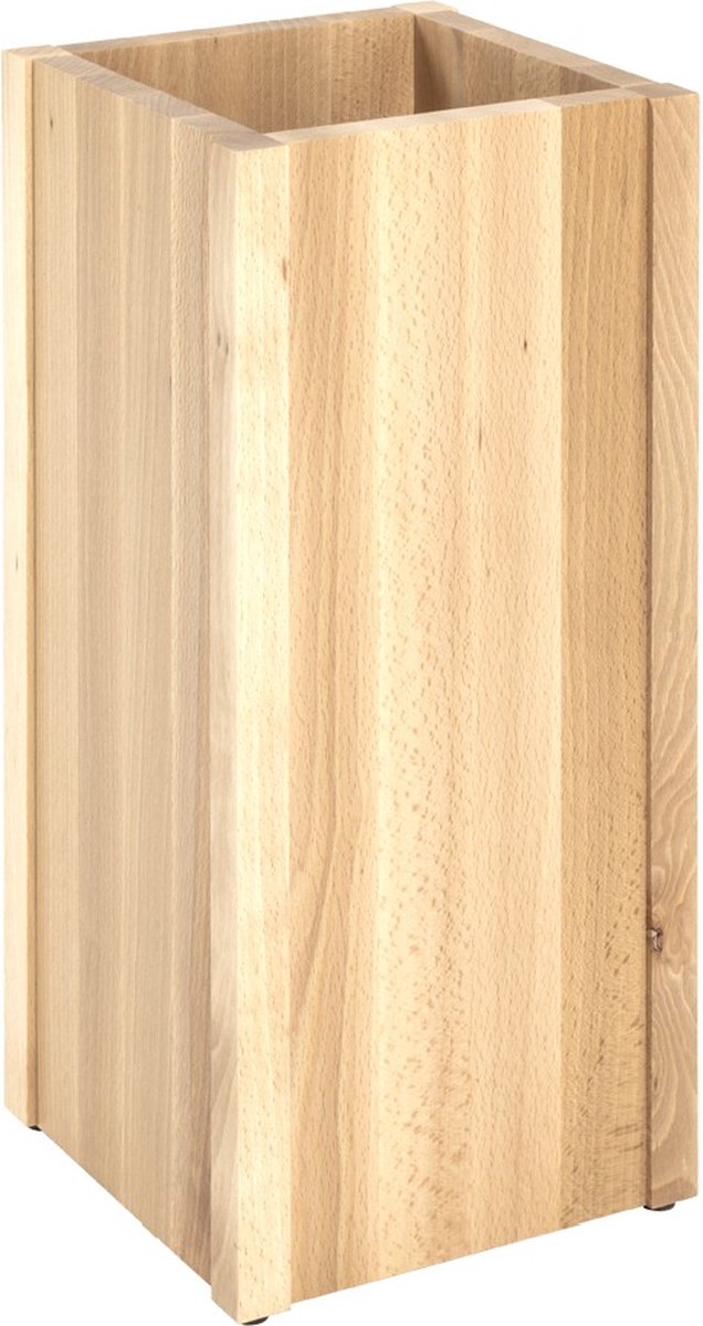 Paraplubak - Massief beuken parapluhouder - Robuuste parapluhouder - Gemonteerd geleverd - 20 x 20 x 45 cm