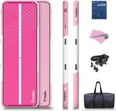Zizza NL® Airtrack - Opblaasbare gymnastiekmat - Turnmat - Gymmat - 4 x 1.2 x 0.2 m roze