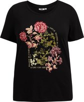 WE Fashion Dames T-shirt met opdruk - Curve