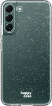 HappyCase Hoesje Flexibel TPU Glitter Print Geschikt voor Samsung Galaxy S22