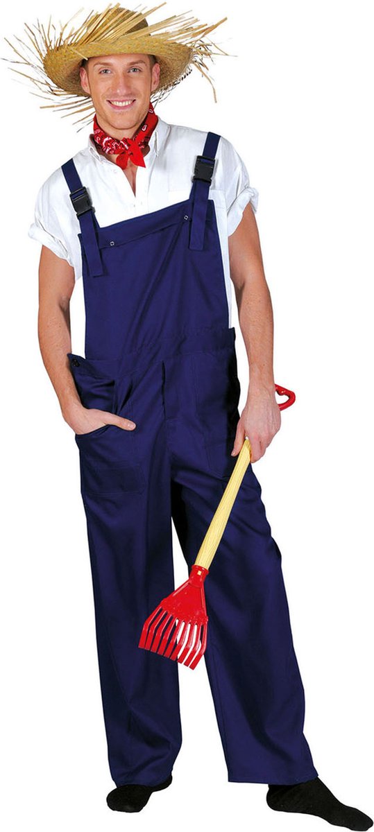 Blauwe party overalls
