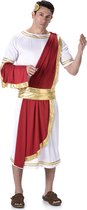Karnival Costumes Romeinse Keizer Kostuum voor Mannen Carnavalskleding Heren Carnaval - Polyester - Maat S - 3-Delig Tuniek/Riem/Hoofdband