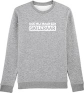 Doe mij maar een skileraar Rustaagh sweater maat M - grijs - bedrukt - unisex -ski