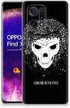 TPU Bumper OPPO Find X5 Smartphone hoesje Skull Hair