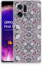 Telefoonhoesje OPPO Find X5 Hoesje Flower Tiles