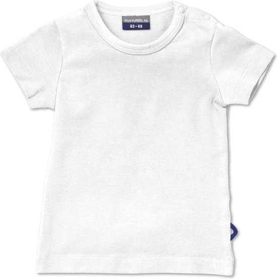 Silky Label t-shirt ice white - korte mouw - maat 50/56 - wit