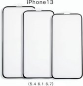 Apple iPhone 13 Zwart 6D glass screenprotector