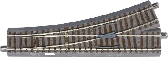 H0 Roco GeoLine (met ballastbed) 61140 Wissel, Links 200 mm 1 stuk(s)