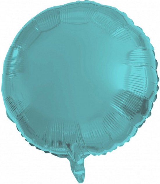 folieballon Aqua Metallic 45 cm turquoise