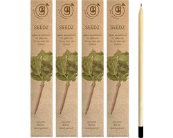 green-goose® Seedz Bloeipotlood | 4 Doosjes (van 4 Groeipotloden) | Basilicum | Duurzaam en Circulair | USE, PLANT, EAT, REPEAT | Plant een Boom!