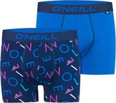 O'Neill premium heren boxershorts 2-pack letters - maat XXL