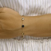 Armband Zwart Rutiel En Onyx 17 - 19 Cm