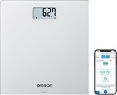 OMRON HN300T2 Intelli IT Personenweegschaal - Slimme Weegschaal met BMI meeting - Smart Scale - met Mobiele App - Grijs