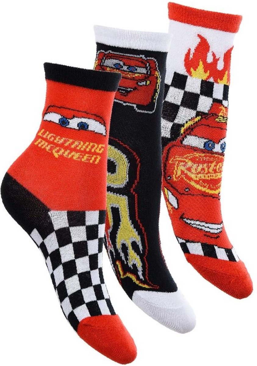 Disney - sokken Disney Cars 3 paar - jongens- maat 31/34