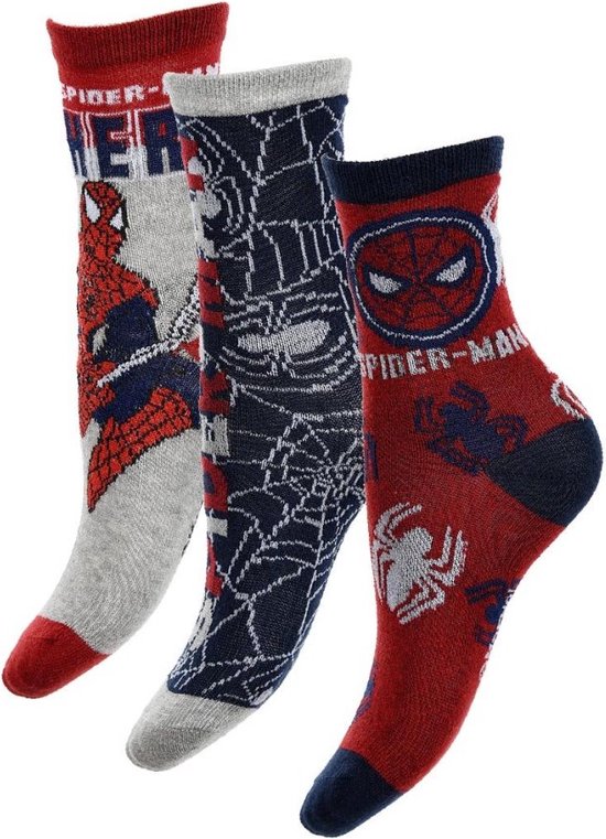 Spider-Man - chaussettes Spider-Man 3 paires - garçons - taille 23/26