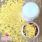 GetGlitterBaby® - Gouden Biologische / Biologisch afbreekbare Chunky Festival Glitters voor Lichaam en Gezicht / Biodegradable Face Body Glitter Jewels - Goud en Glitter HuidLijm