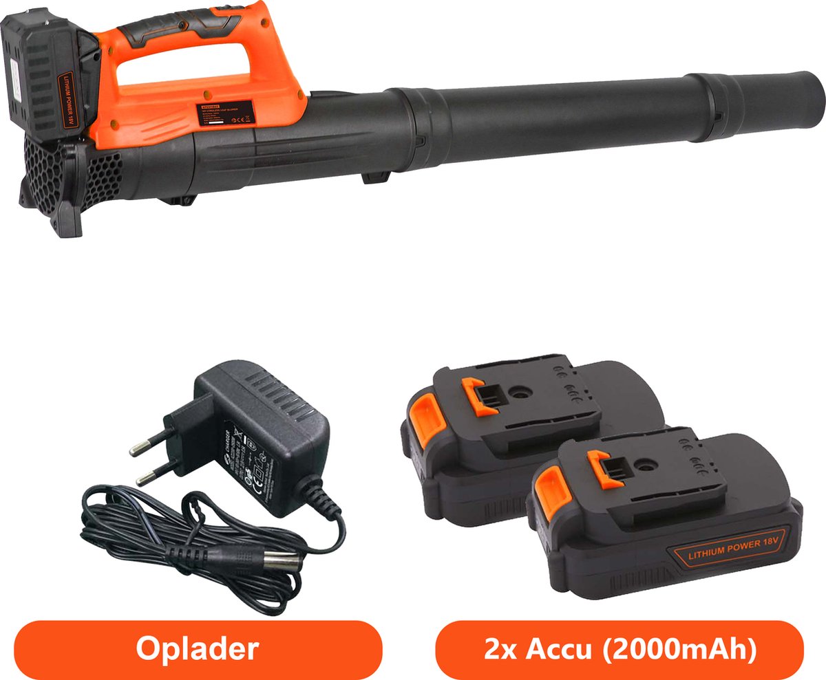 Accu Bladblazer 18V, 7-in-1 Snoerloze Mini Bladblazer Compatibel met Accu Bladblazer 18V, 7-in-1 Snoerloze Mini Bladblazer Compatibel met