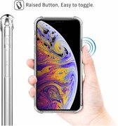 Apple iPhone XS Max Silicone transparant antishock extra stevige hoesje +Tempared Glass Screenprotector