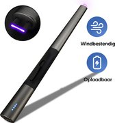 DoDusta Plasma Aansteker Arrow - Aansteker - Elektrisch - USB Oplaadbaar - Bbq Accessoires - Wind Bestendig - Chique Design - 280 mAh - Zilver