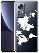 Xiaomi 12 Pro Hoesje World Map - Designed by Cazy