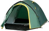 Bol.com Outsunny Tent voor 3-4 personen 190T kampeertent met haringen koepeltent glasfiber A20-174 aanbieding