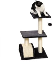 Bol.com PawHut Krabpaal kattenboom met krabplank zacht kussen pluche sisal grijs D30-351 aanbieding