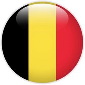 10 Buttons zwart geel rood rond - badge - voetbal - EK - WK - Belgie - rode duivels - button