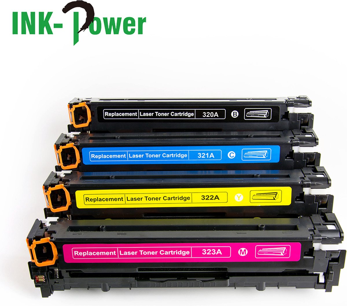 Multipack XL Laser toner cartridges Geschikt voor HP (128A) CE-320A, CE-321A, CE-322A en CE-323A | Geschikt voor HP Color Laserjet Pro CM1410, CM1415FN, CM1415FNW, CM145, CP1520, CP1525, CP1525N, CP1525NW