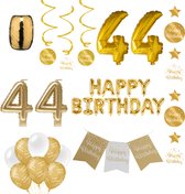 44 jaar Verjaardag Versiering pakket Gold
